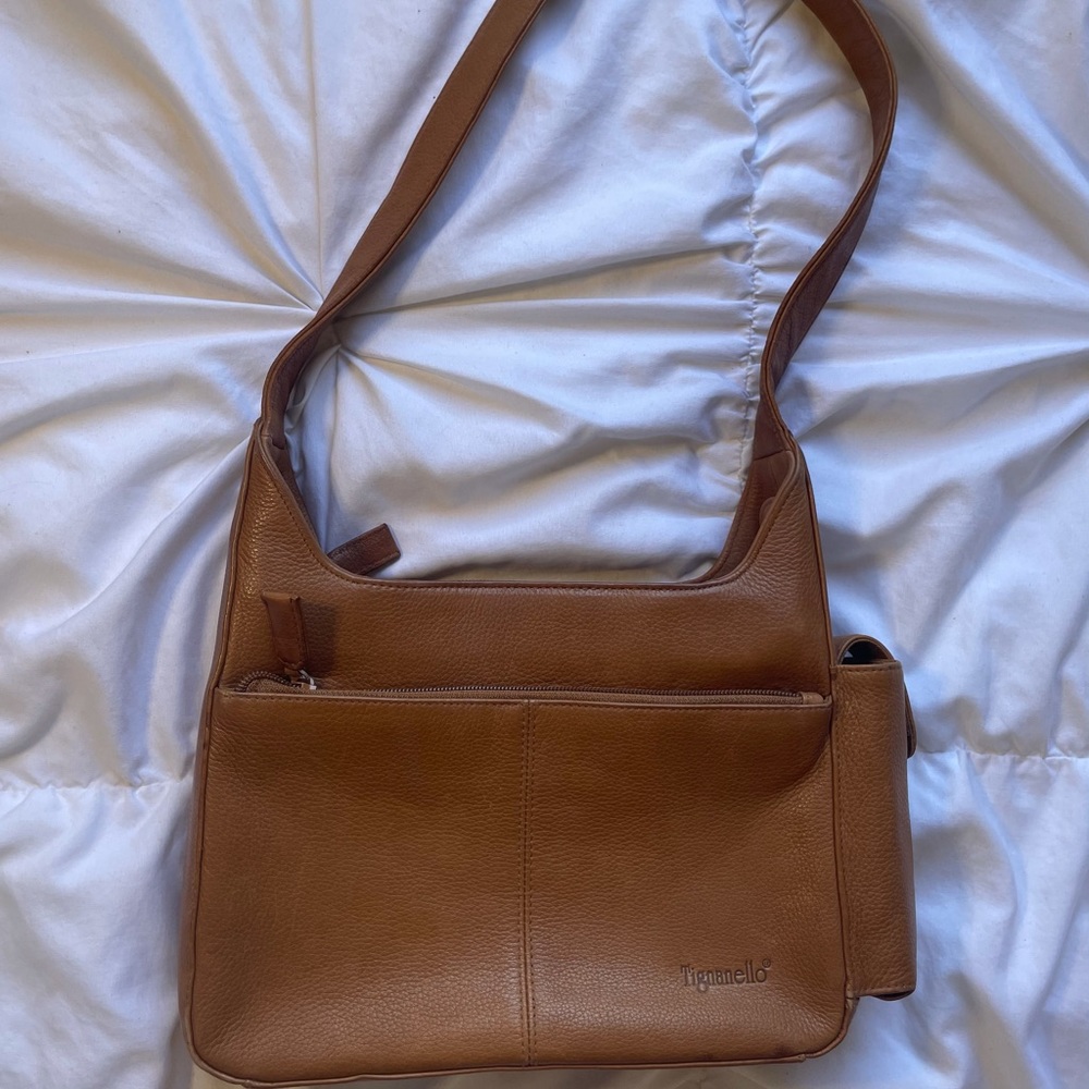 90s leather shoulder purse